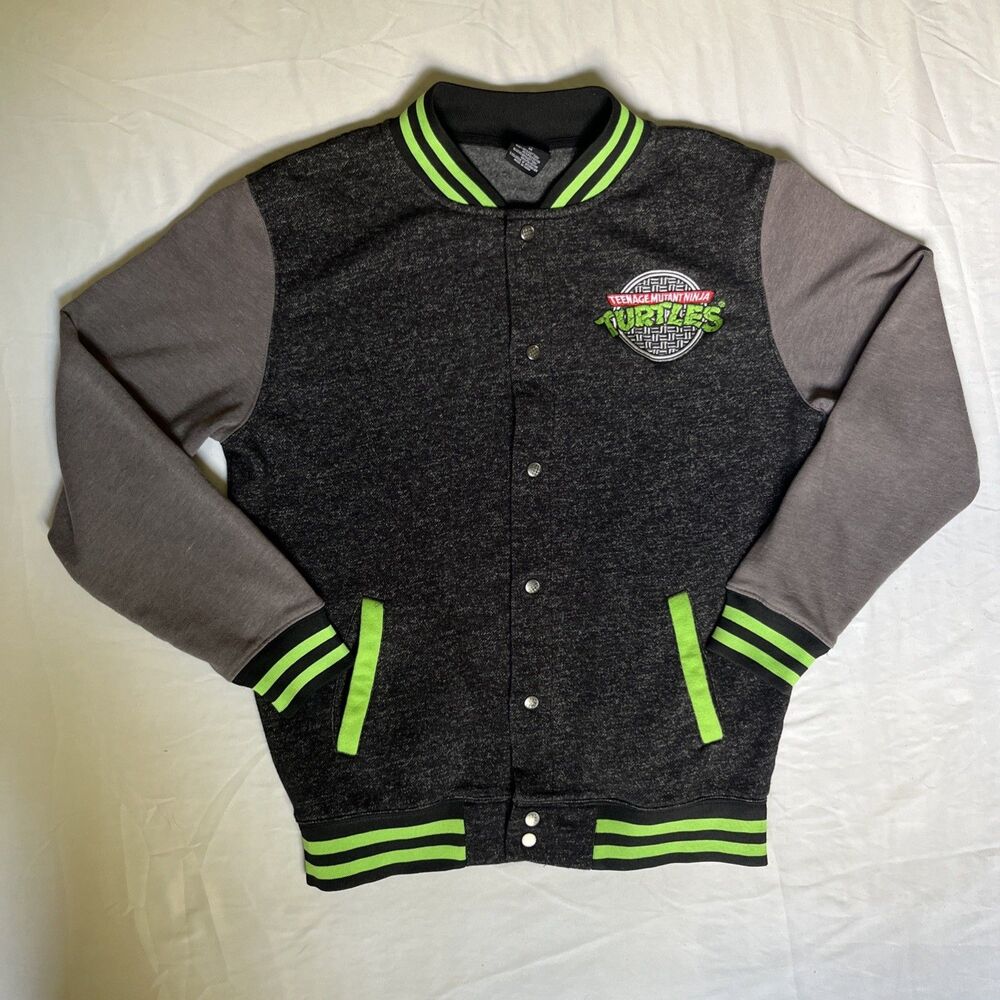 Teenage Mutant Ninja Turtles Varsity Jacket Men’s M Nickelodeon 2015